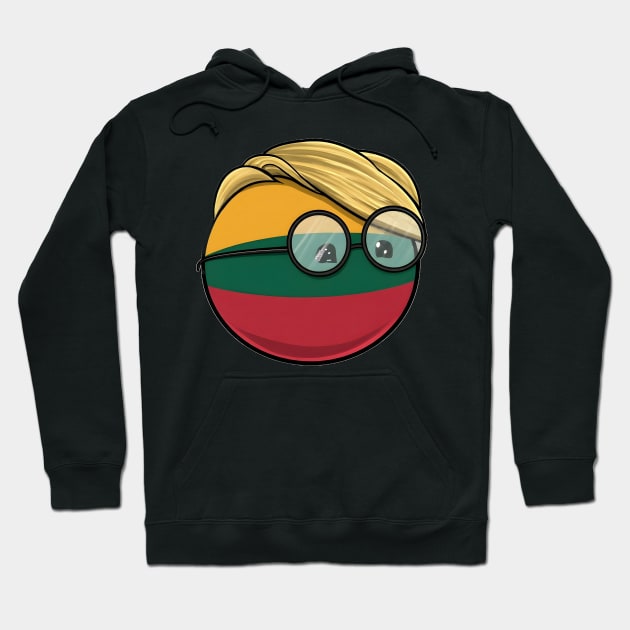 Ingrida Šimonytė Lithuania Polandball Countryball Hoodie by Polandball World